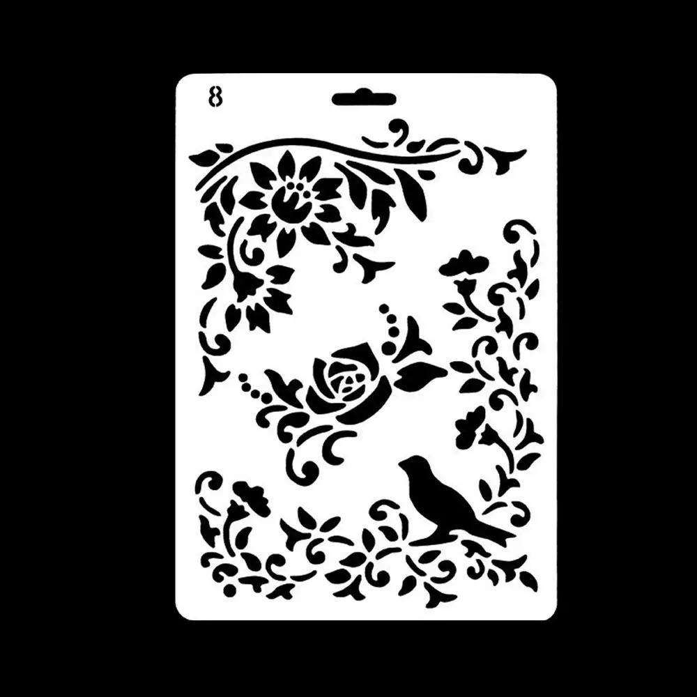 

Reusable Face Paint Templates Hand Painting Hollowed DIY Body Art Paint Stencils Decorative Easily Use Tattoos Makeup Tools