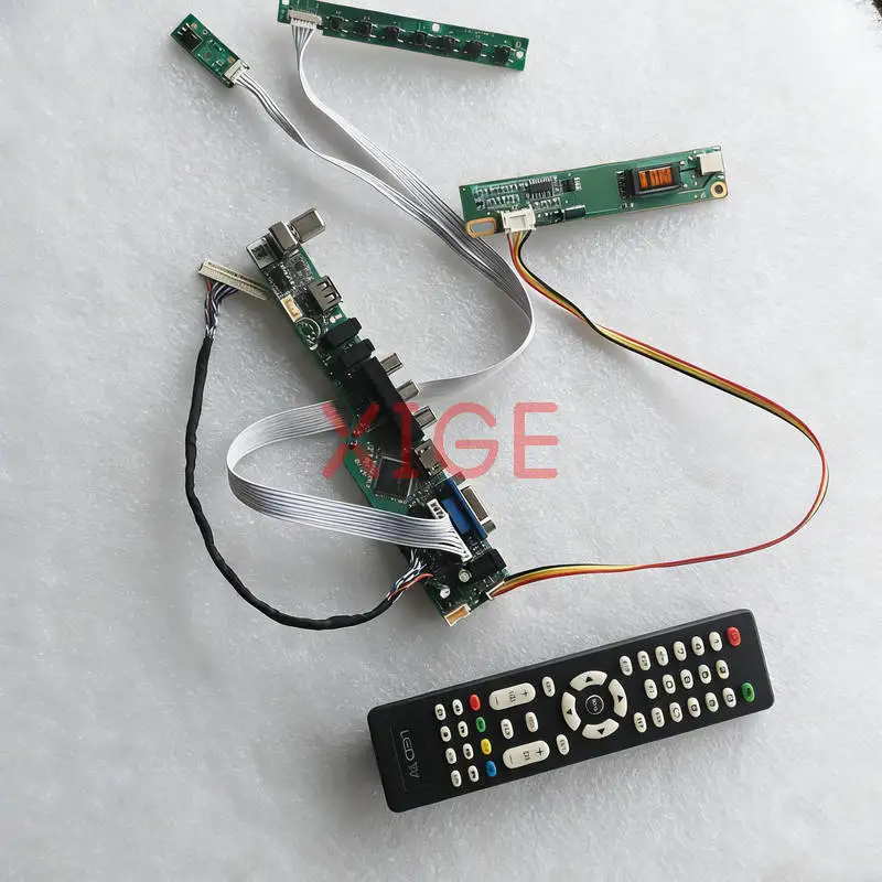 

Screen Drive Controller Board Fit LP171WX2 LP171WP4 QD17TL02 LP171W01 1CCFL USB+AV+VGA+HDMI 1440*900 1440x900 30Pin LVDS Kit DIY