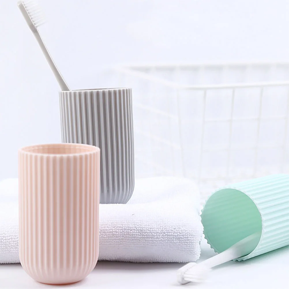 

3pcs Holder Toothbrush Travel Storage Box Box Travel Cases Portable Holder Friendly Solid Material Storage Container
