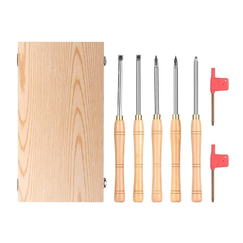 Carbide Inserts Cutter Woodworking Turning Tools Replaceable Lathe Cutter Woodworking Tools With Wood Handle