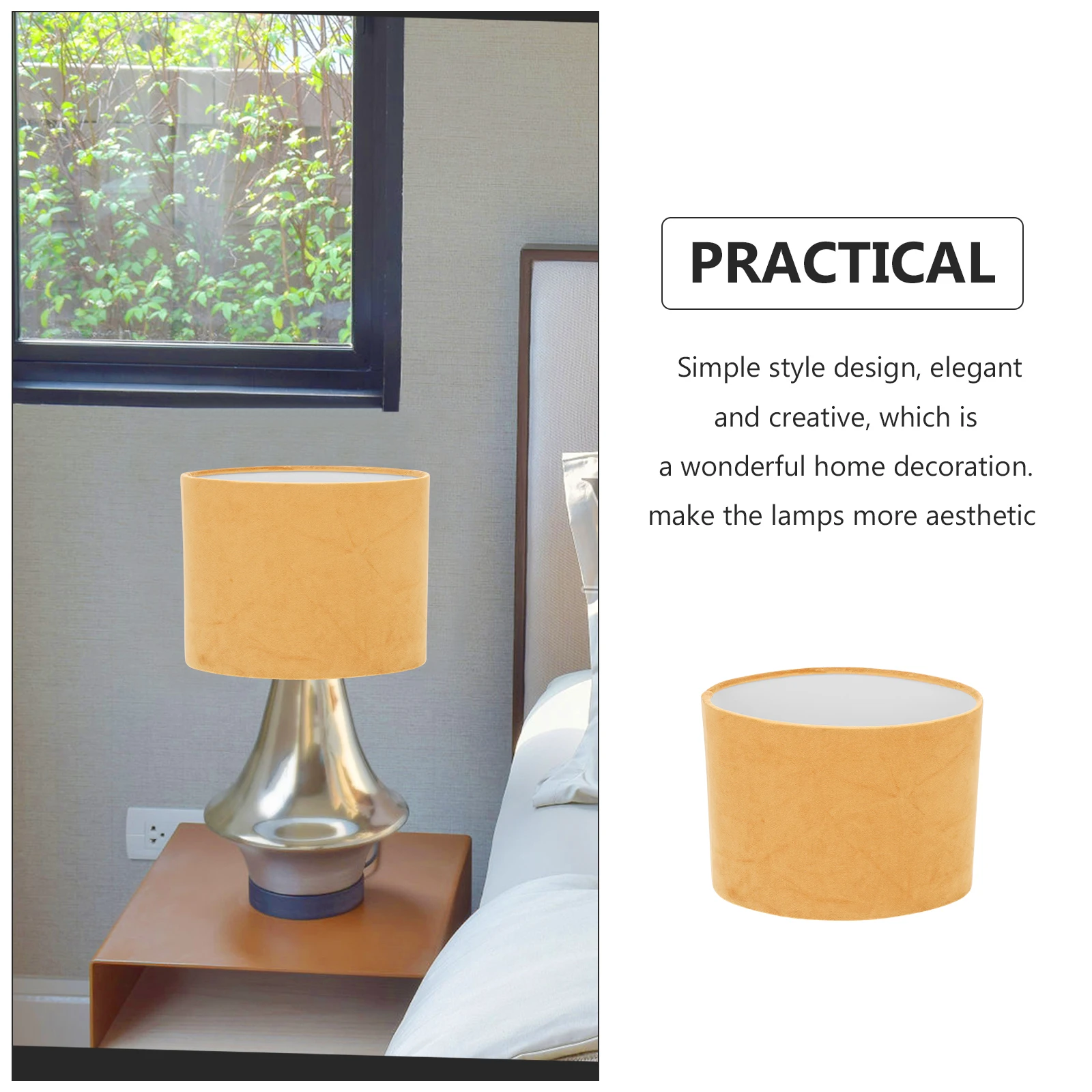 

Oval Lampshade Cover Accessory Table Lamp Accessory Dustproof Warm Bedroom Cloth Lampshade Living Room E27 Lighting