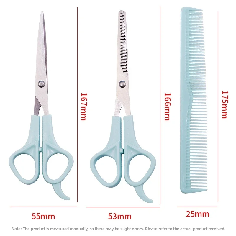 3pcs Household Hairdressing Thinning Shears Hair Cutting Flat Tooth Scissor Comb Set Hair Styling Tools Hair Scissors
