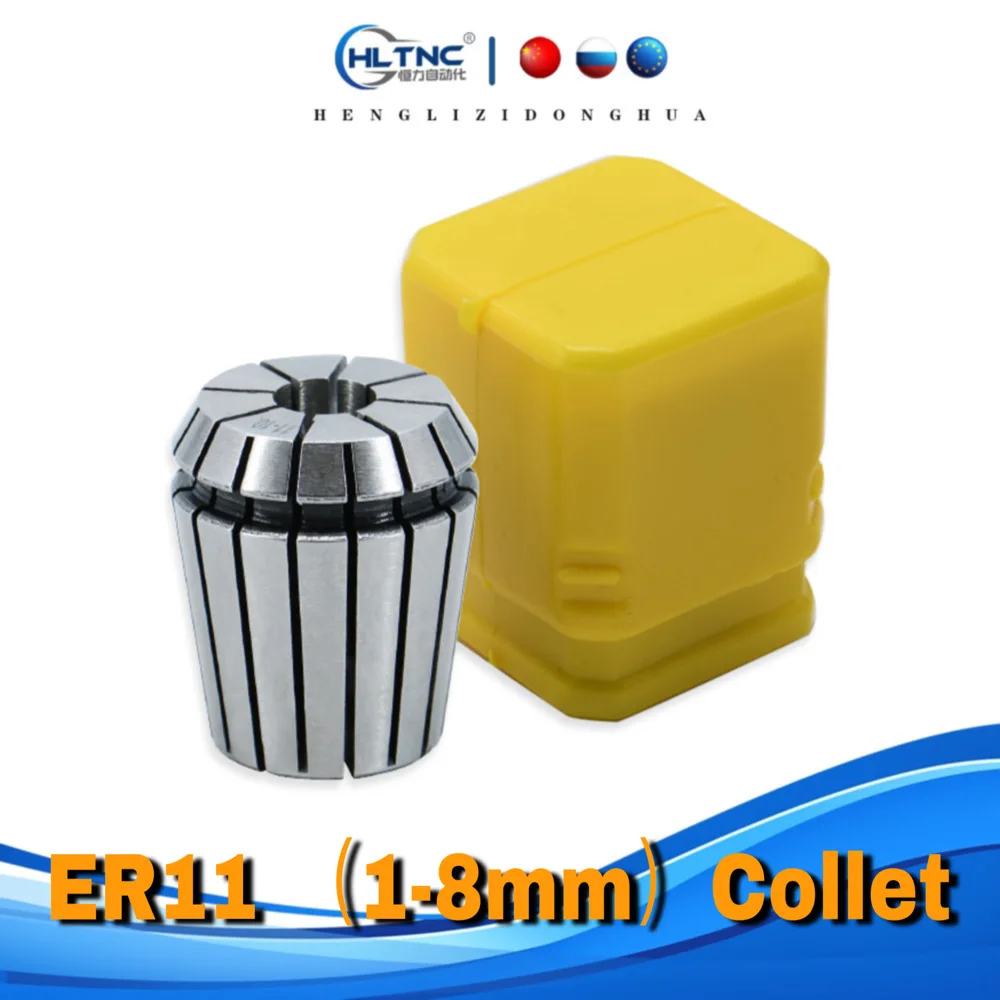 Alta precisão Primavera Collet Set para máquina de gravura CNC, Torno Mill Tool, ER11, 1/4 in, 6,35mm, 1 in, 8in, 3,175mm, 0,015, 1PC