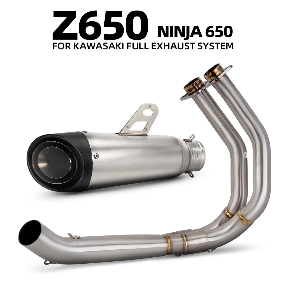 

Ninja650 exhaust front link pipe For Kawasaki Ninja650 Z650 2017-2023 Motorcycle Exhaust System motobike Project S1 Muffler
