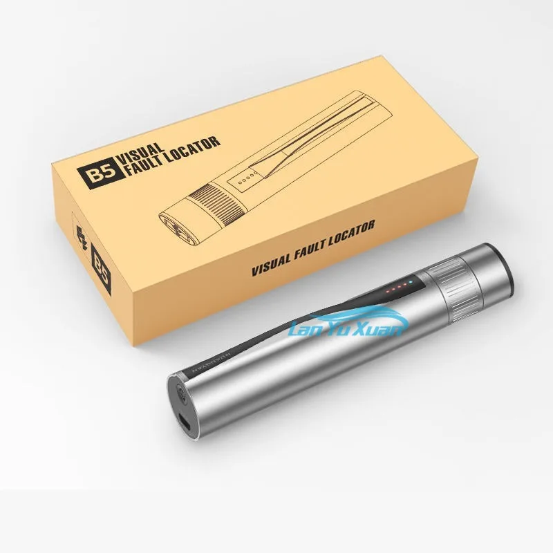 

Aluminium alloy Optical fiber tester Pen 30mW Rechargeable Fiber Optic Visual Fault Locator High-power VFL 30KM