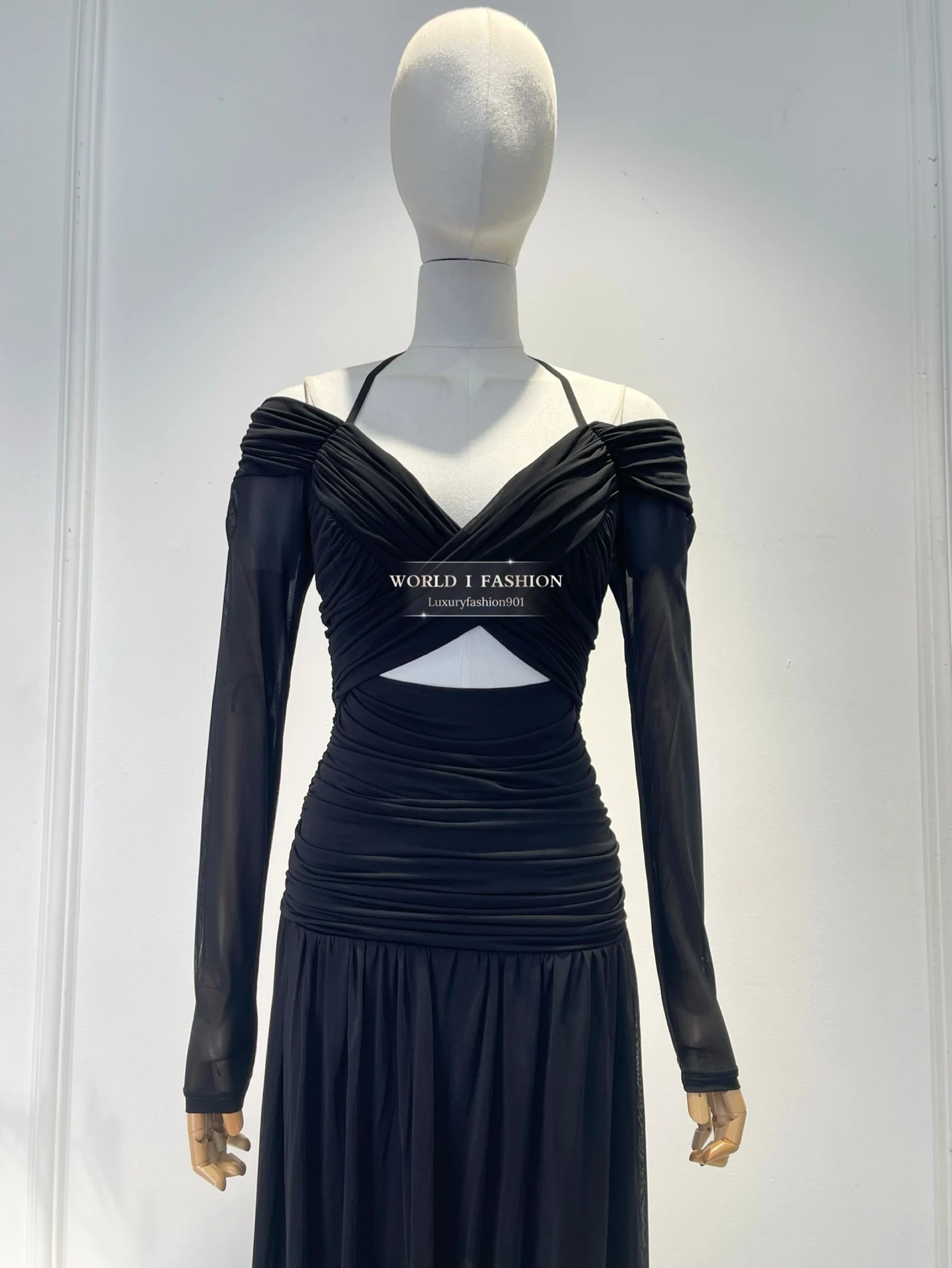 فساتين متوسطة الطول بأكمام طويلة على الموضة جديدة لعام 2025 ذات جودة عالية وجذابة كصور #4