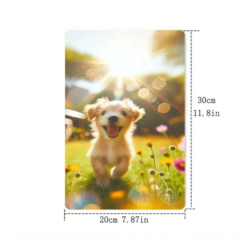 CIFbuy 2D Flat Customizable Couple Family Pet Portrait Metal Sign 1pc Classic Wall Art Home Decor Gift Hanging Ornament