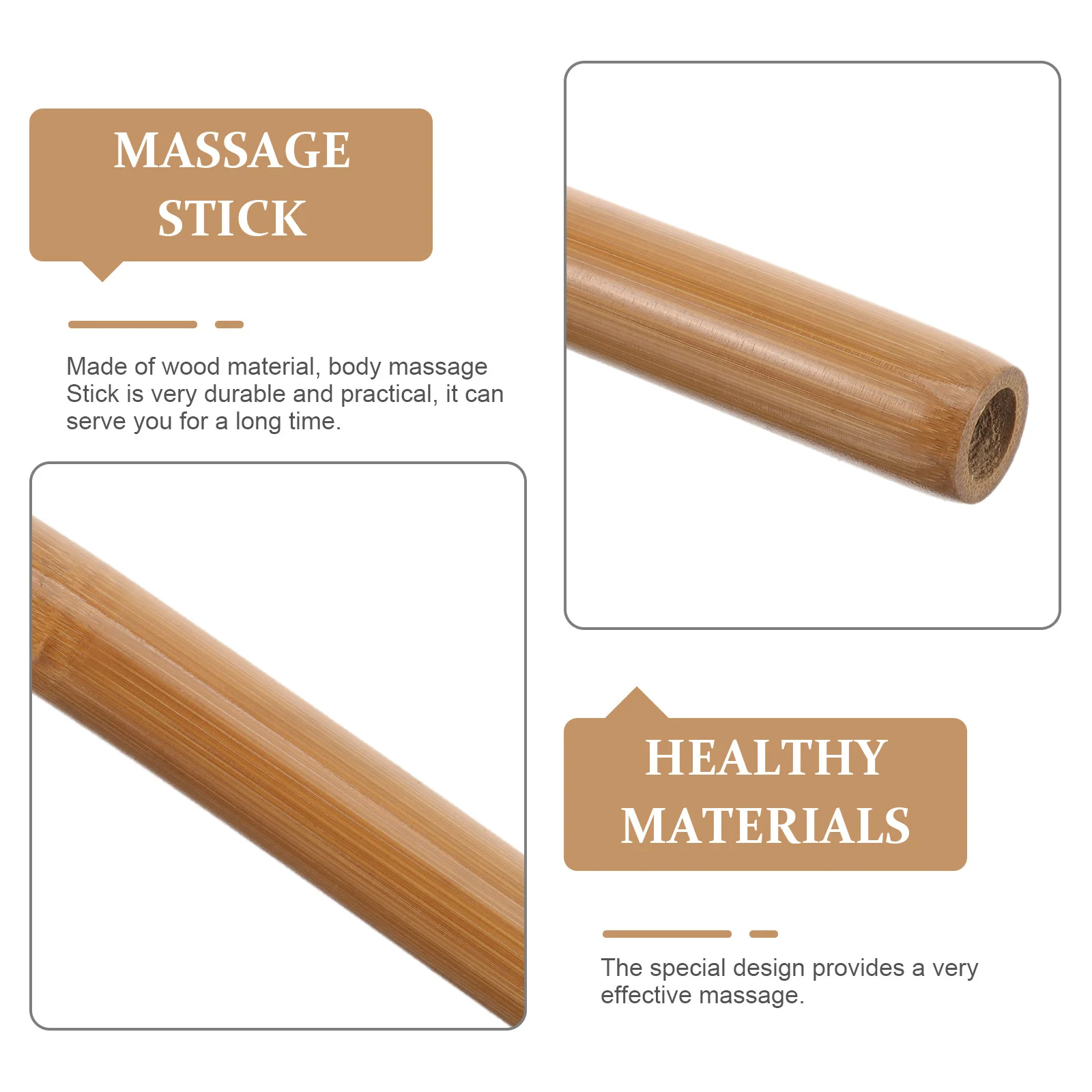 Special Massage for Back Hospital Bamboo Stick Whole Body Use (original Is Thin) Muscle Relaxation Tool Massager Deep Portable