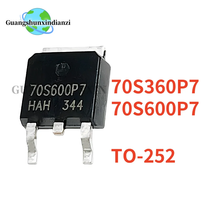 10 pièces 100% nouveau 70S360P7 IPD70R360P7S 70S600P7 IPD70R600P7S TO-252 transistor à effet de champ en Stock