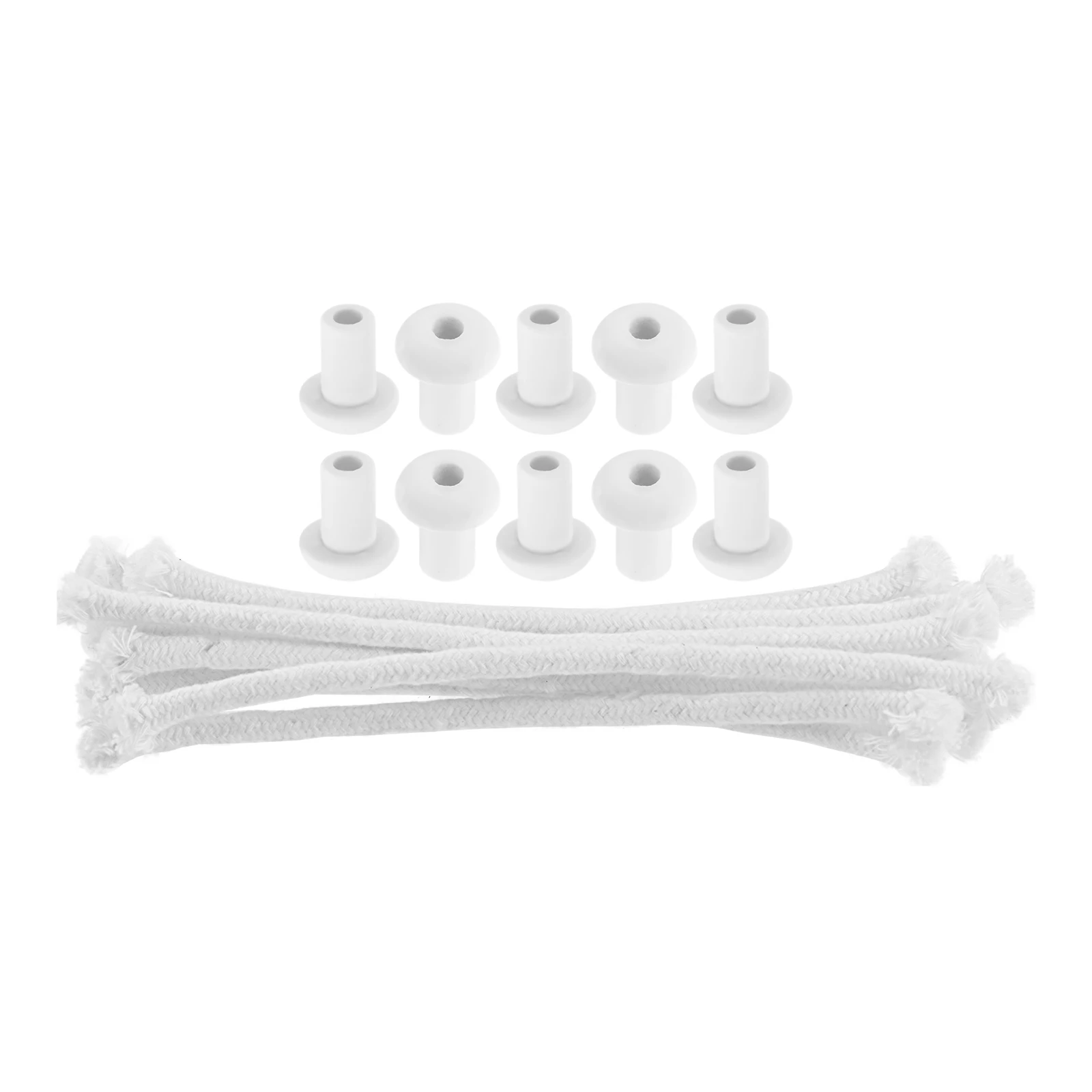 

10 шт. 1/4 дюйма круглые хлопковые фитили для масляной лампы с держателями 15 см/5,9 дюйма, подходят для лампы-свечи, масляный фитиль, горелка, спиртовой фитиль, веревка, детали для самостоятельного изготовления