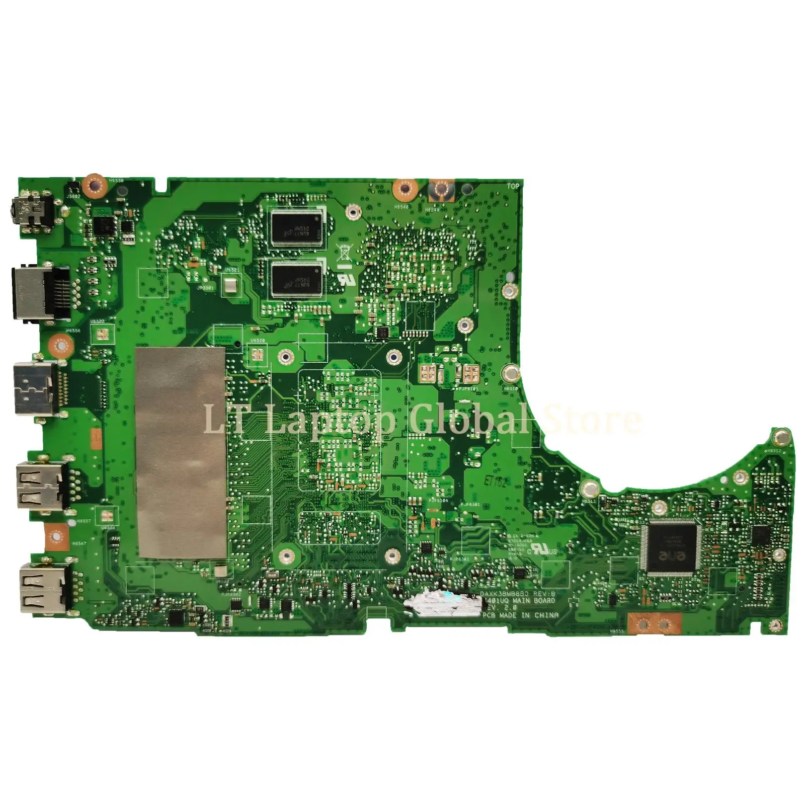 Mainboard für asus k401uq k401uqk k401ub a401u v401u k401u a400u Laptop-Motherboard i3 i5 i7 CPU der 6./7. Generation 4GB/8GB-RAM GT940 m