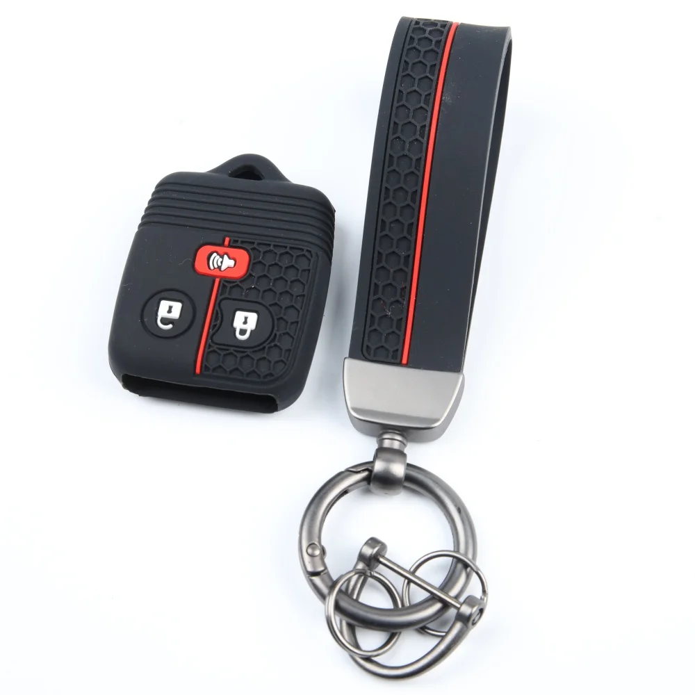 3/4 Buttons Silicone Car Remote Key Shell Case Fob Cover for Ford Transit MK6 Connect 2000- 2006 Escape Excursion Expedition