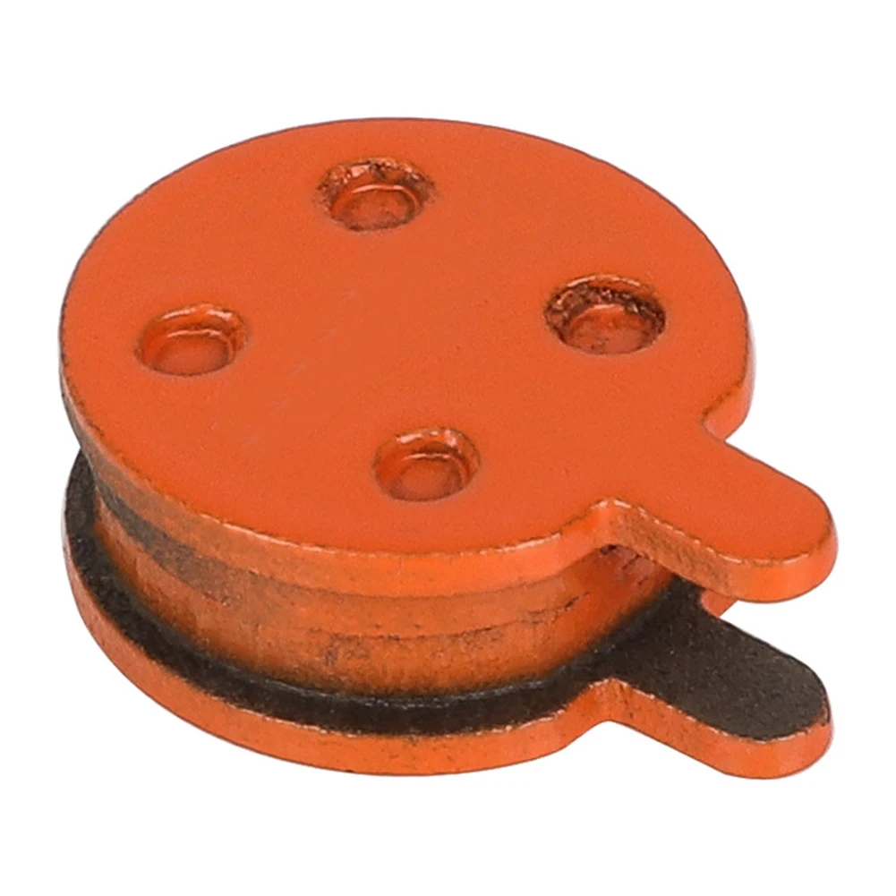 مجموعتان من وسادات الفرامل المعدنية المتعددة لشاومي برو سكوتر كهربائي الفرامل البرتقالية المعدنية الراتنج وسادات الاحتكاك ملحقات ركوب الدراجات #2