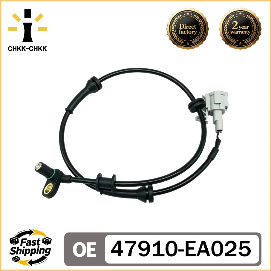 CHKK 47910-EA025 New High Quality ABS Wheel Speed Sensor for Nissan Navara D40 Front Left or Right Car Accessories