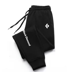 Pantalones deportivos con estampado de diamantes negros para hombres y mujeres, pantalones largos casuales, pantalones deportivos al aire libre para trotar, moda