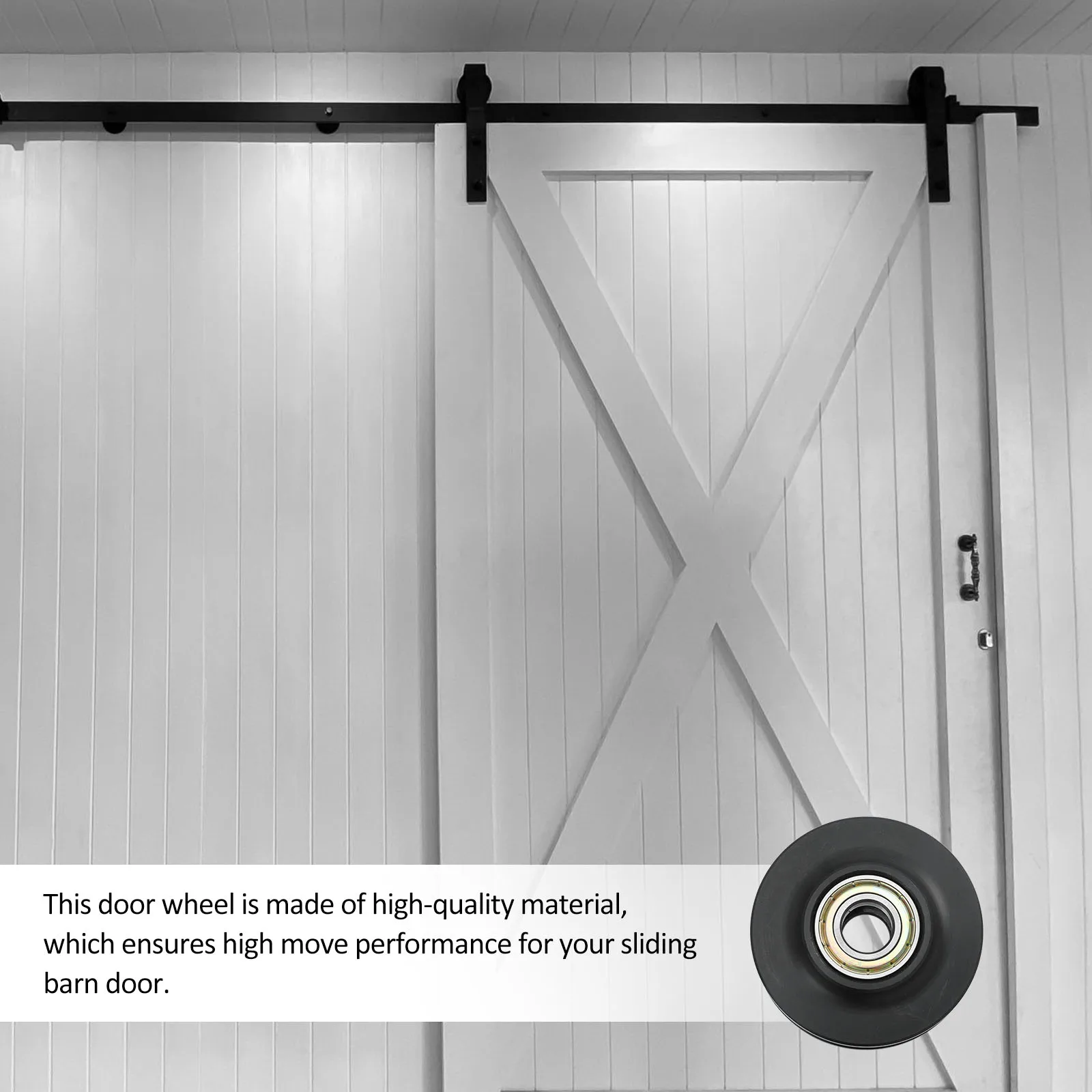 

Thick Roller Pulley Heavy Duty Barn Wheels Sliding Replacement Hanging Rail Wheel Wear Resistant Nylon Door Roller Smooth