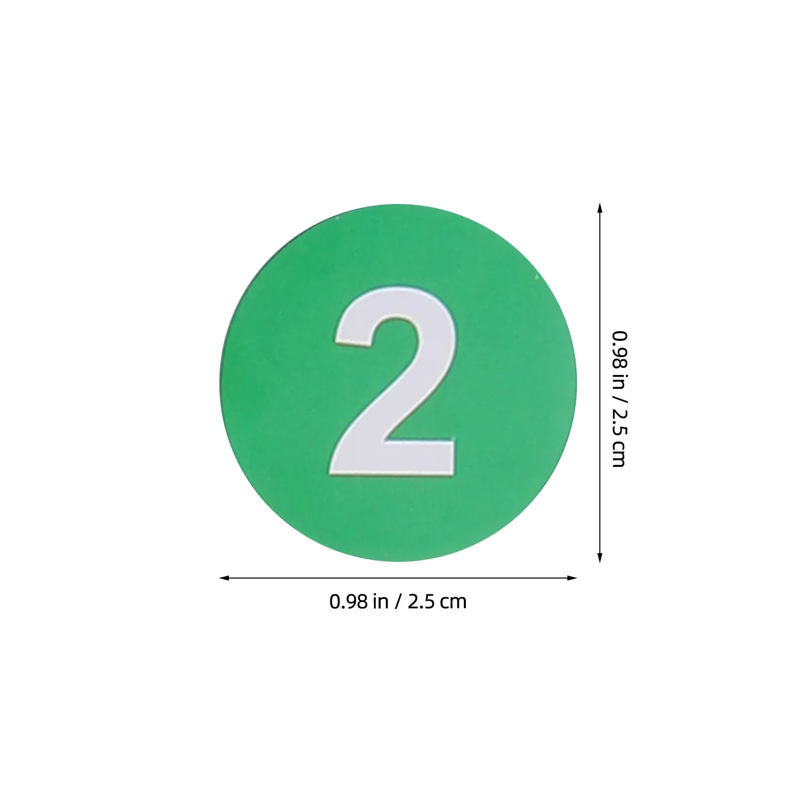 2500Pcs Self Adhesive Number Stickers Small Round Number Labels for Inventory Organization Office Warehouse Kids Crafts Mailbox