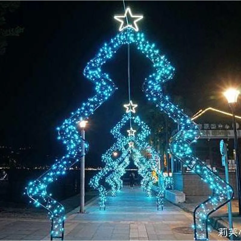 Custom. LED Large 3D Arch Motif Light for Outdoor Holiday Decorations