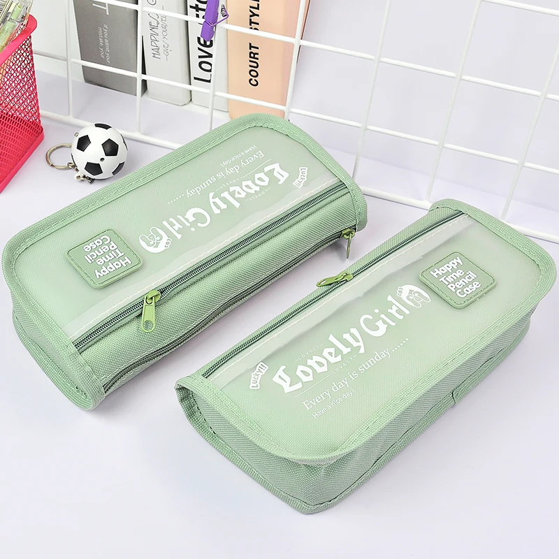 Large Capacity Pouch Multifunctional Waterproof Dirt Resistant Pouch for Student Kawaii Office Stationery Office Supplies