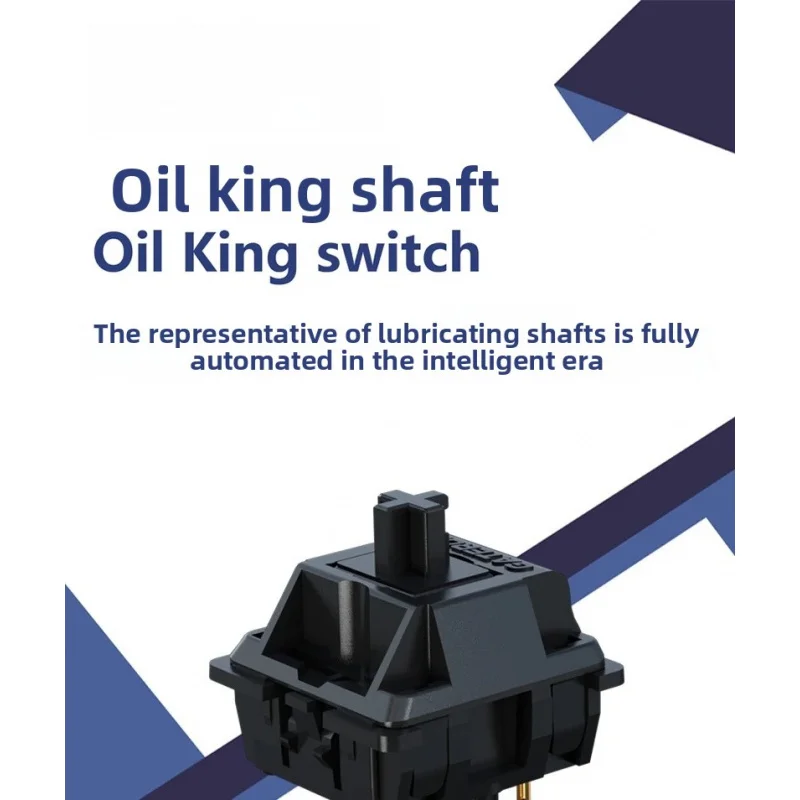 new-oil-king-20-switch-three-layer-pin-self-lubricating-linear-handle-55gf-mechanical-keyboard-switch-accessories-black