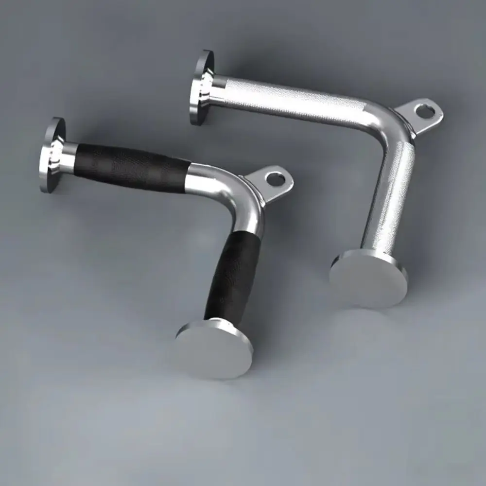 V Shape Bar Lat Pull Down Attachment Rubber Cover Anti-slip Double D Row Handle Durable Comfort Grip Gantry Lever Handle