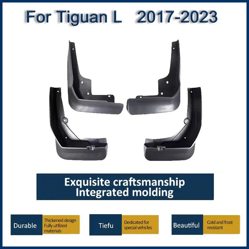 4 Pcs Car Mudguard for Volkswagen VW Tiguan L Allspace MK2 AD BW Accessories 2017~2023 Mud Flap Splash Fender Wheel Auto Parts