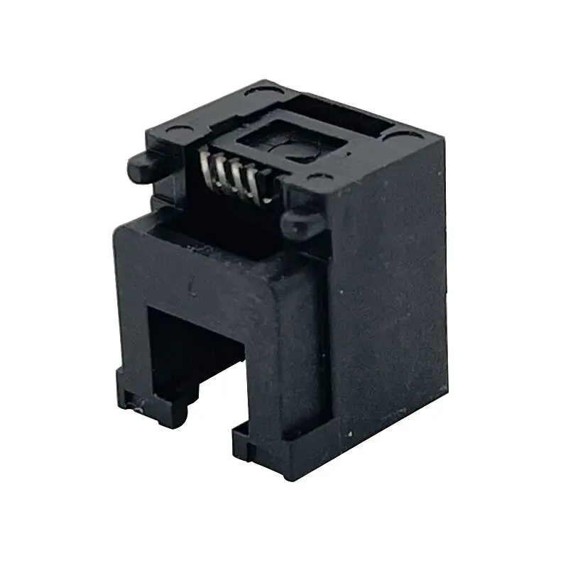 

10PCS All-plastic infinity submerged panel 4P4C interface R9 socket 90 degrees horizontal