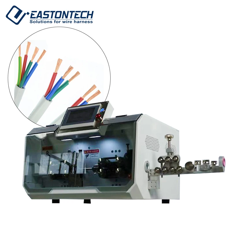 Intelligent Multi-Core Cable Cutting And Stripping Machine EW-05F+S For Multi-Conductor Industrial Control And Cable Processing