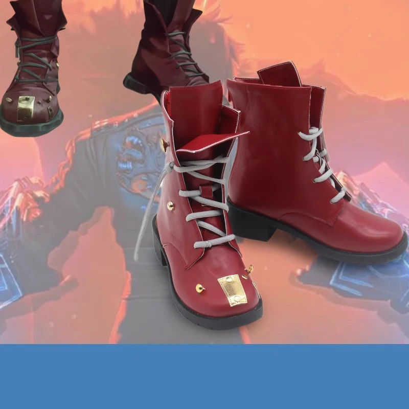 Vi Cosplay Schuhe Spiel Arcane 2 Rote Stiefel Halloween Pole Play Zubehör Nach Maß Frauen Mädchen