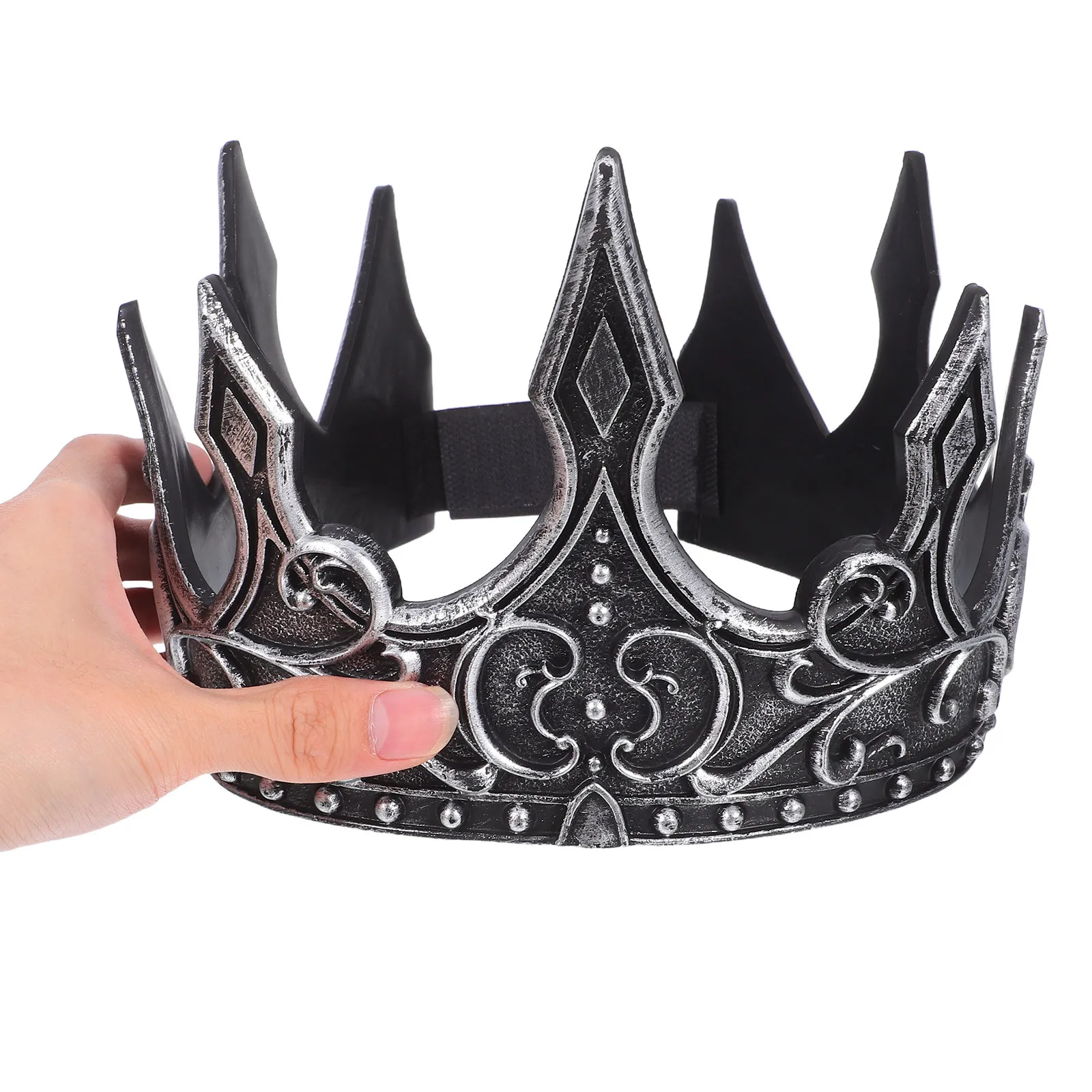 Medieval para homens para homens festa de ouro cosplay coroa cosplay casamento halloween baile coroa dourada decoração