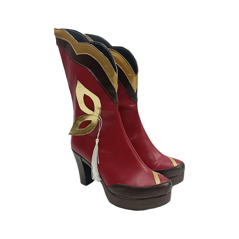 Lol lrelia 2025 jogo lâmina dançarino cosplay botas feitas sob encomenda festa de halloween role play sapatos acessório para mulher