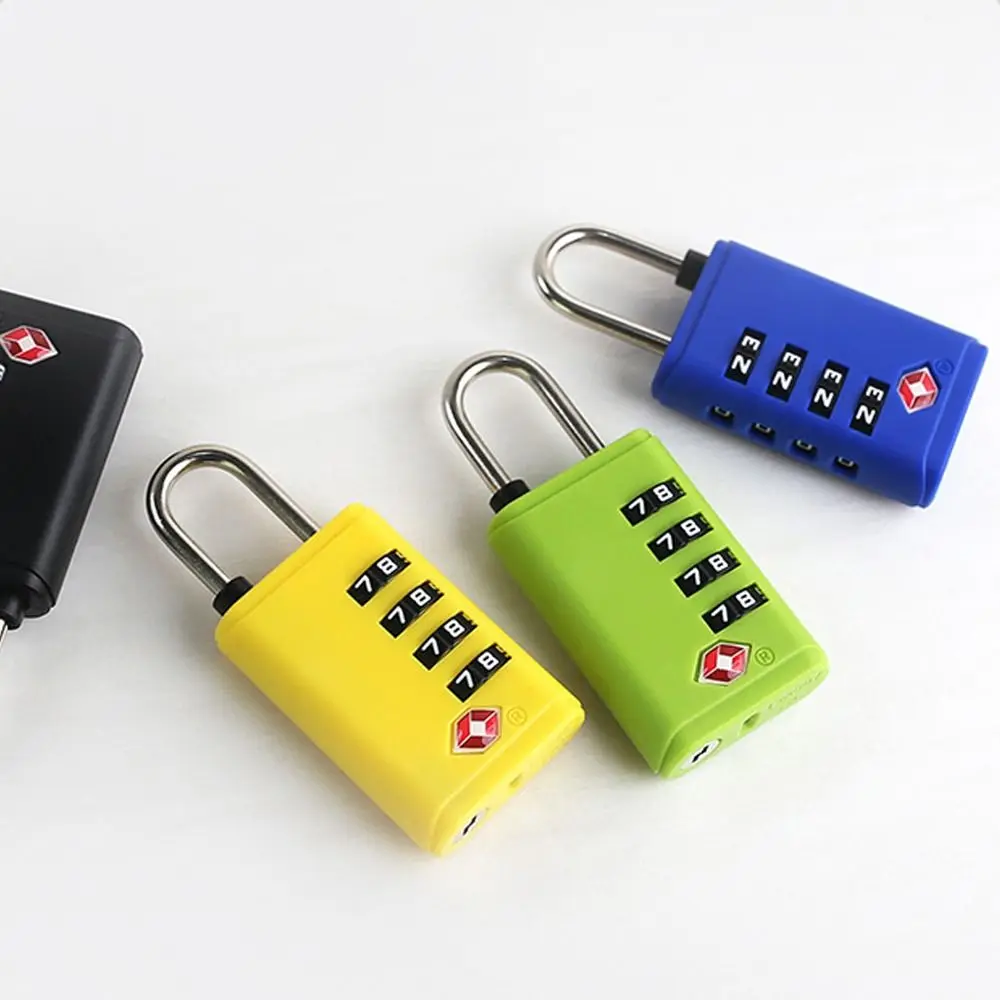 New TSA 4 Digit Combination Lock Padlock Security Tool Customs Password Lock Anti-theft Cabinet Locker Travel