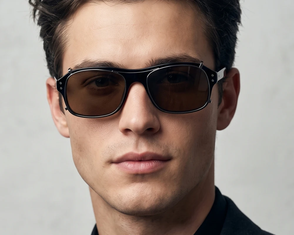 Kingsman Brillengestell mit Etui, Retro, handgefertigt, Acetat, rechteckige Brillen für Herren, Kingsman Agent Eggsy-Brille – Detail 8