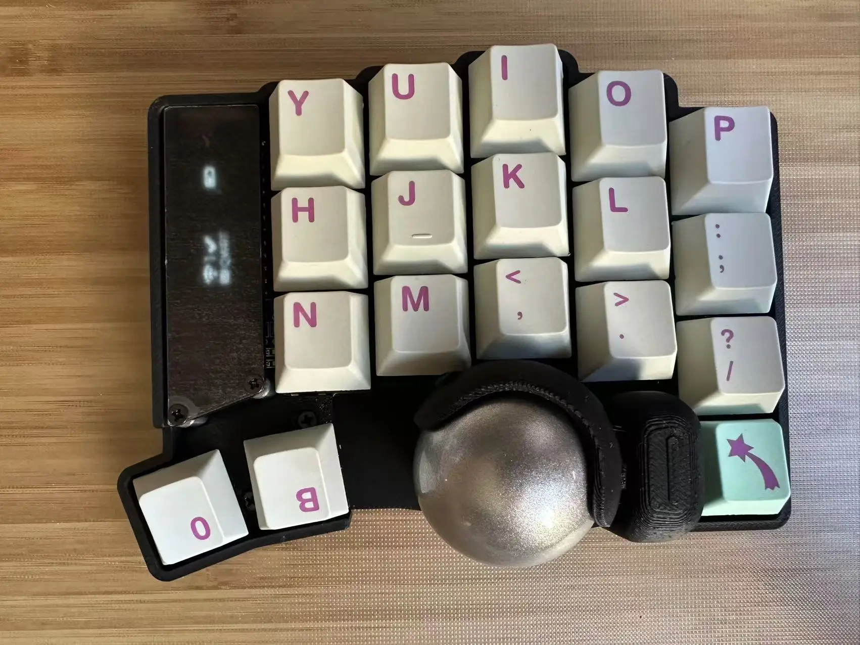 Keyball 39/44/61 Split Keyboard Kit Wireless Split Mechanical Keyboard Kit with Trackball OLED Screen Support ZMK Customize Gift