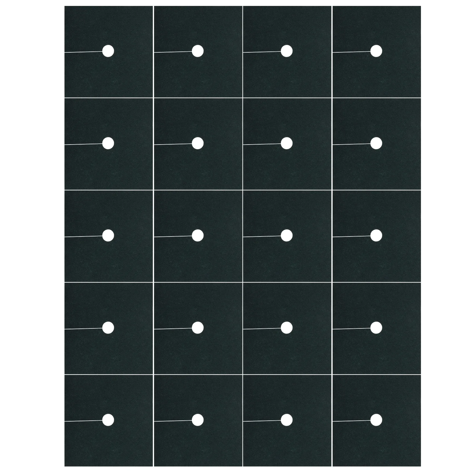 

20Pcs Plant Root Protection Fabric Non-Woven Mulch Mat Square Recycled Blocking Fabric Ground Cover Root Barrier for Garden