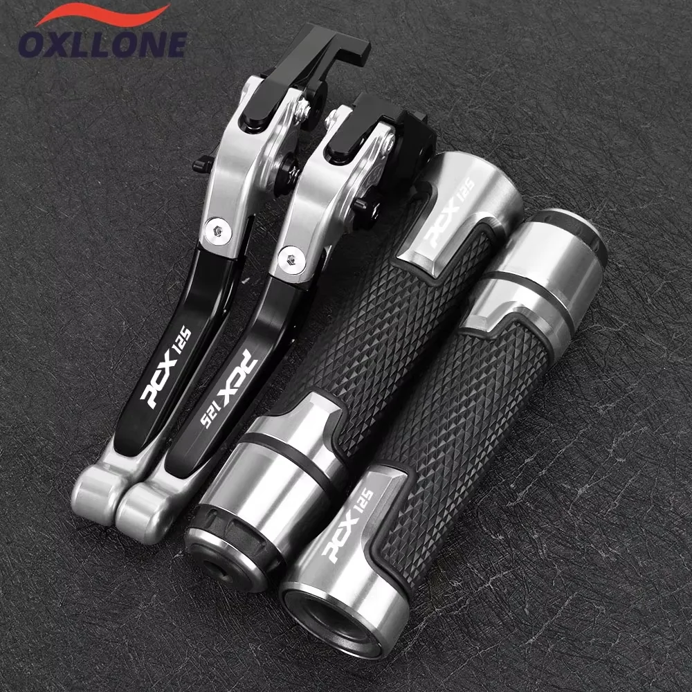 

FOR HONDA PCX125 150 2015-2025 PCX 125 All Year Motorcycle Accessories Adjustable CNC Brake Clutch Levers Handlebar Handle Grips