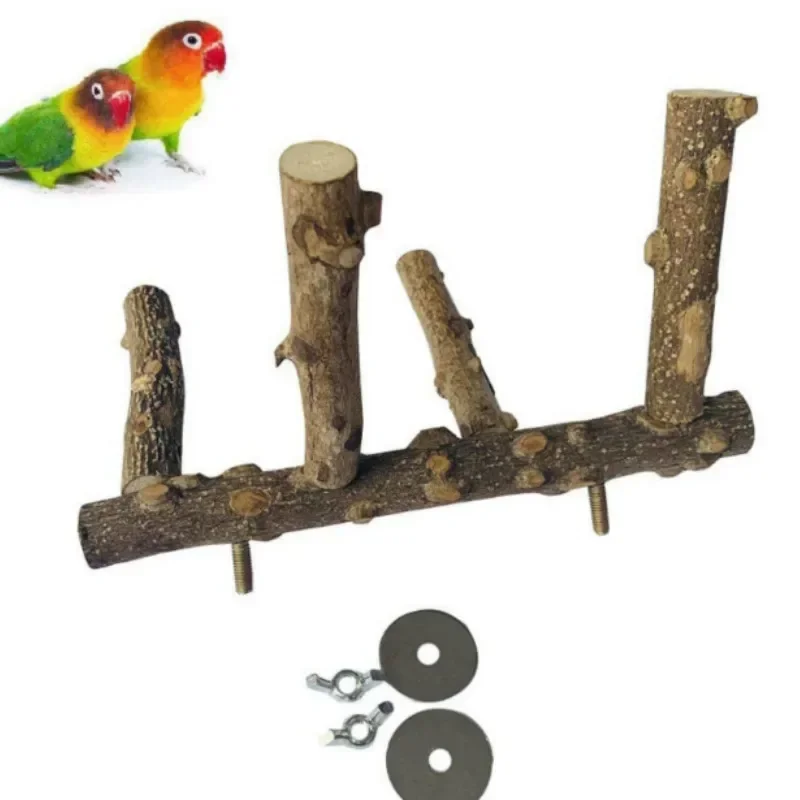 Tiger Skin Peony Xuanfeng Parrot Rotating Station Bar Level 4 Pepper Wood Spiral Stairs Level 4 Rotary Stairs Bird Toy