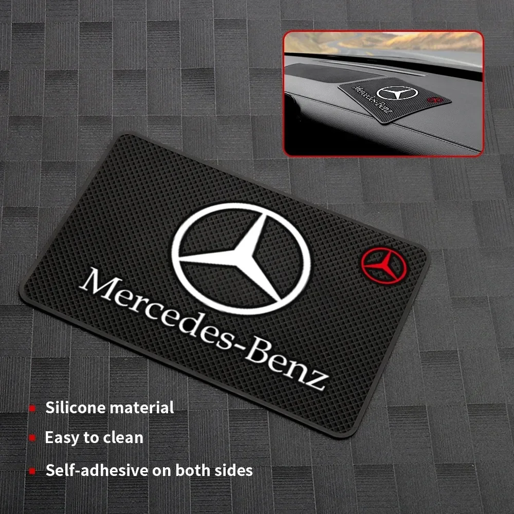 

Car Dashboard Silicone Non Slip Mat Phone Glasses Anti-skid Pad For Mercedes benz AMG S K B E GLK CLASS W212 213 Car Accessories