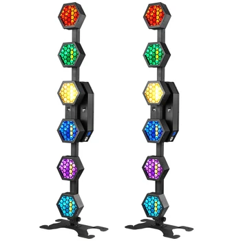 2 peças 240w luz vintage linear rgb 3 em 1 efeito de iluminação de palco cob iluminação led para discoteca ktv festa concerto casamento teatro