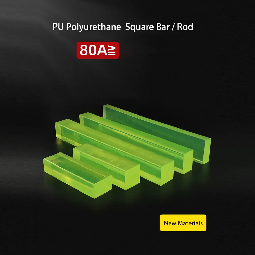 Barra Quadrada do Poliuretano do Plutônio Placa do Tendão da Carne Varas Elásticas do Estiramento Haste Plástica 20×20 20×25 20×3 mm 60×60 mm 500 mm Comprimento 1pc