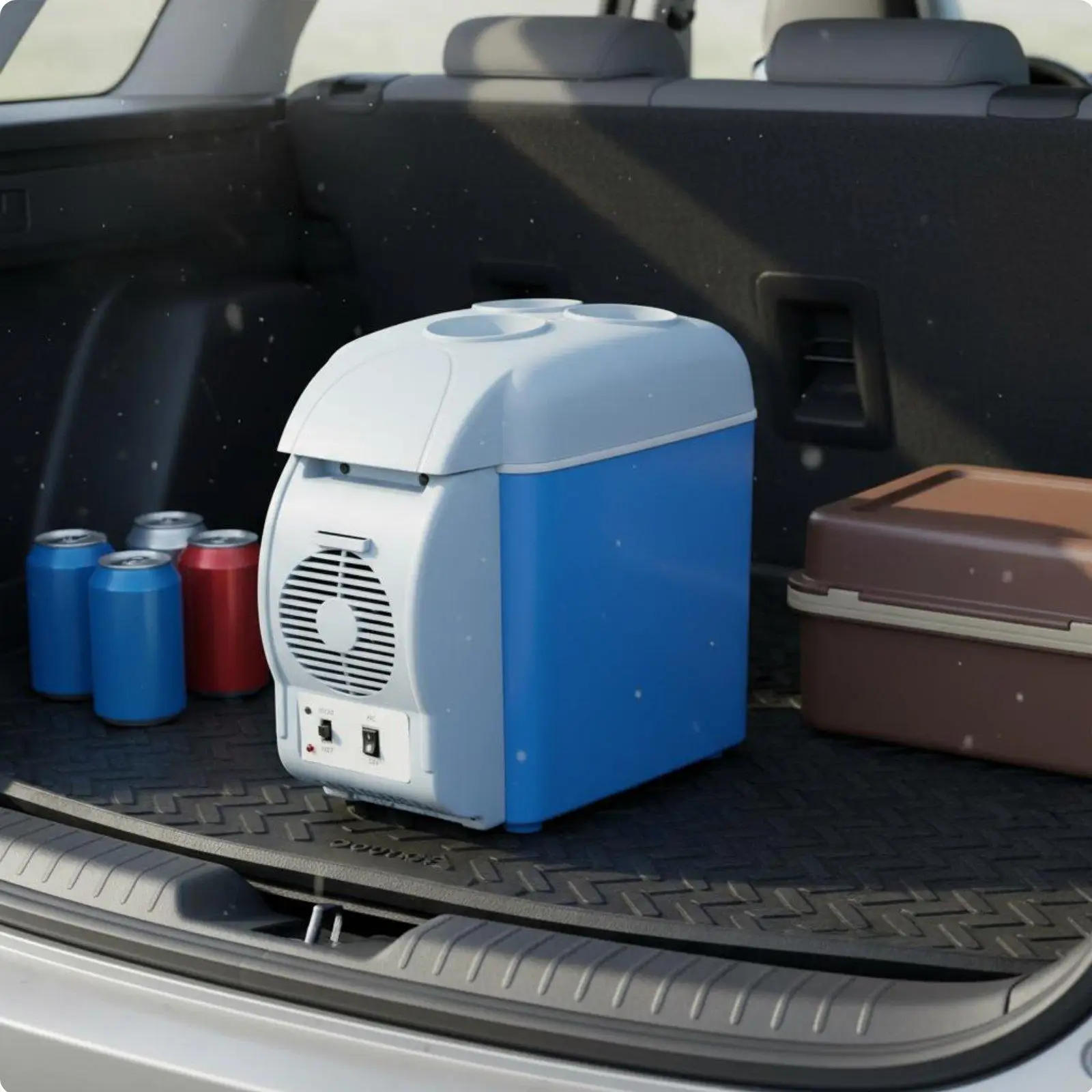 12V Mini Car Refrigerator 7.5L Portable Fridge Dual Mode Cooler Warmer for Outdoor Travel Room