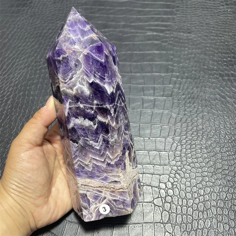 Natural Dream Amethyst Quartz Tower Wand High Quality Healing Crystal Crystal Points For Decoration