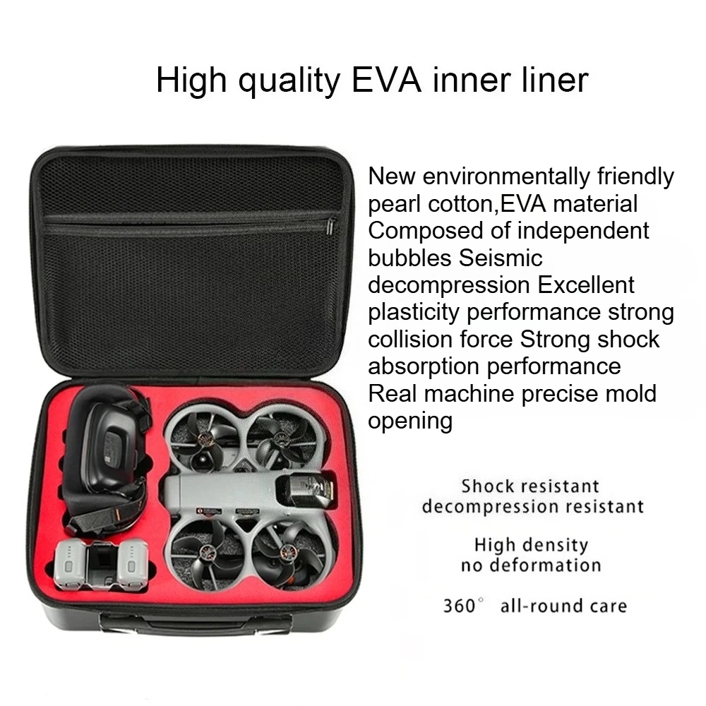 

Large Capacity Waterproof Carrying Portable Protective Box Handbag Travel Bag for DJI Avata 360 Storage Bag Drone Accessories