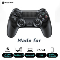 Bluetooth-Compatible Game Controller for PS4 Slim Pro Wireless Gamepad For PC Dual Vibration Joystick For IOS/Android