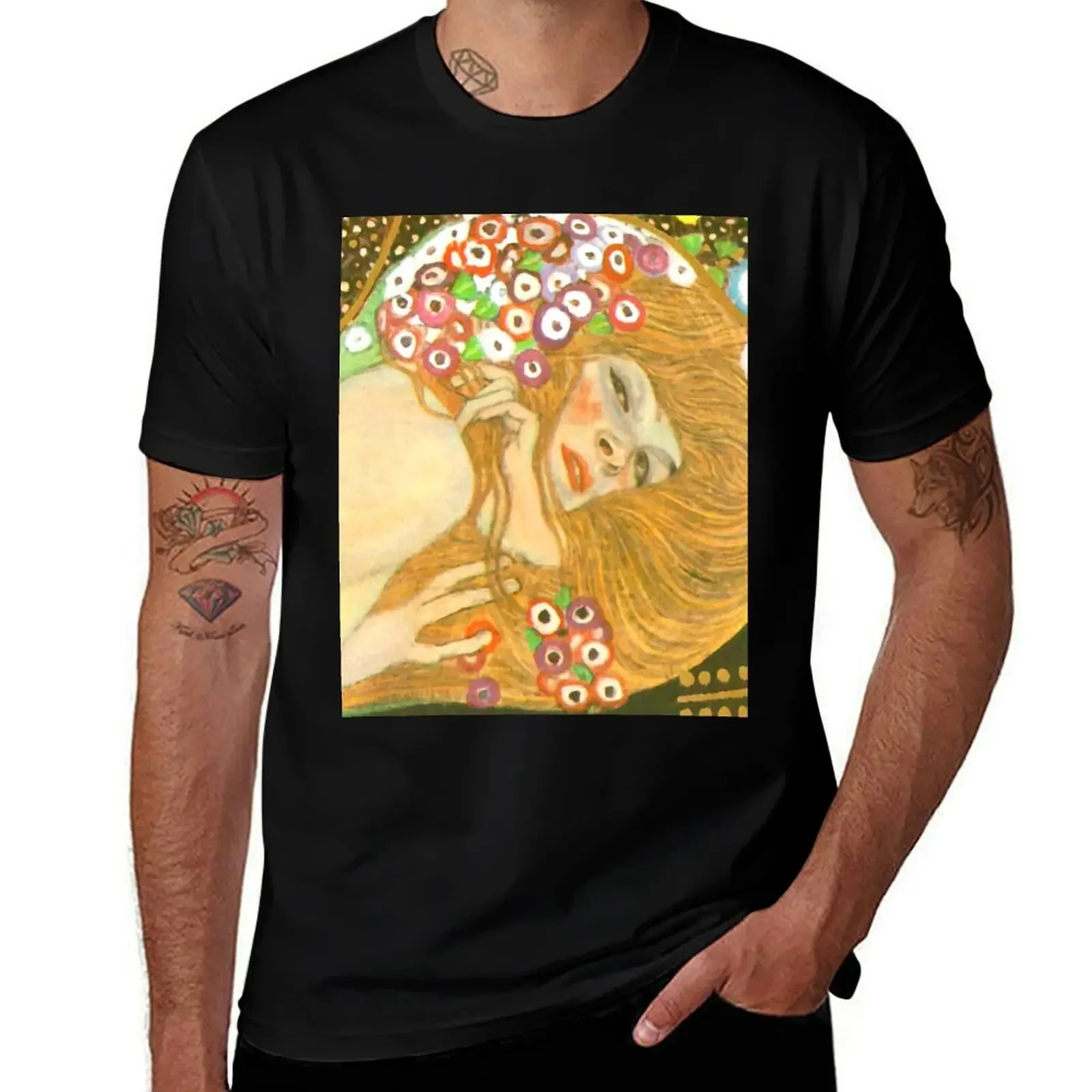 Gustav Klimt Water Serpents (detail) T-Shirt customs heavyweights mens graphic t-shirts anime