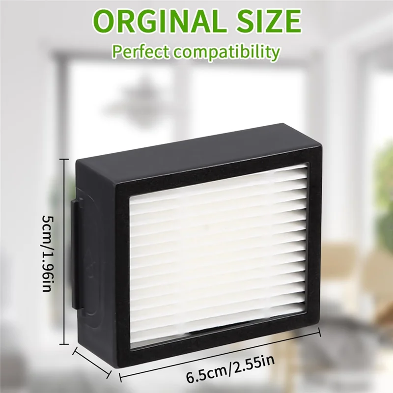 B58B-12 Piece Cleaning Brush Filter For Irobot Roomba E5 E5154 E6 I7 I7+ I7156 I1 I3 I4 I8 (Not For Combo J7+), Filter HEPA