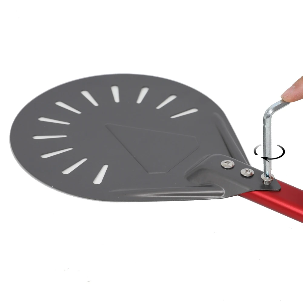 7 10 Inch Small Pizza Paddle Peel Perforated Short Handle Shovel Nonstick Kitchen Utensils Pizza Turning for Oven Accessorie
