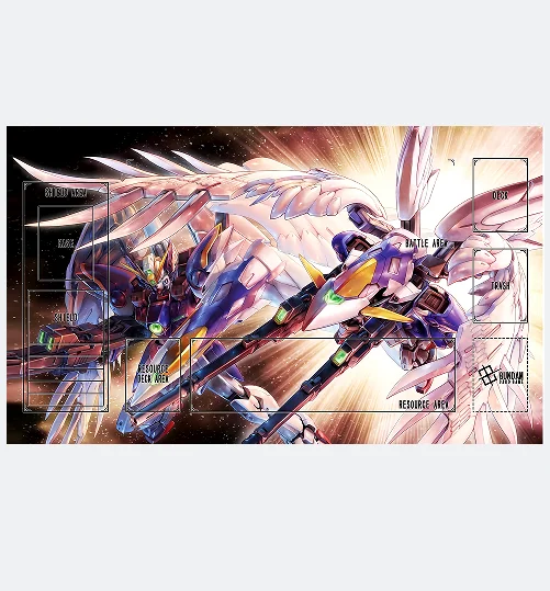 12 Disegni FAI DA TE 600*350*2mm La Strega Da Mercurio Gundam Playmat Anime Suletta Mercury Miorine Rembran TCG Battle Card Mat