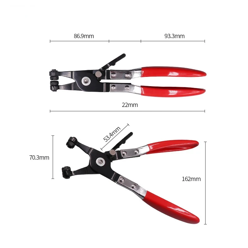 Straight Pipe Bundle Pliers Spring Type Clamp Plier Tool Car Auto Water Pipe Hose Removal Tool Swivel Jaws Automotive Pliers