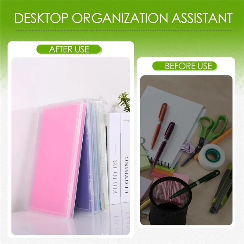 

AT82-Photo Storage Box Scrapbook Storage Fits For Protecting Scrapbooks,Office Supplies, Files